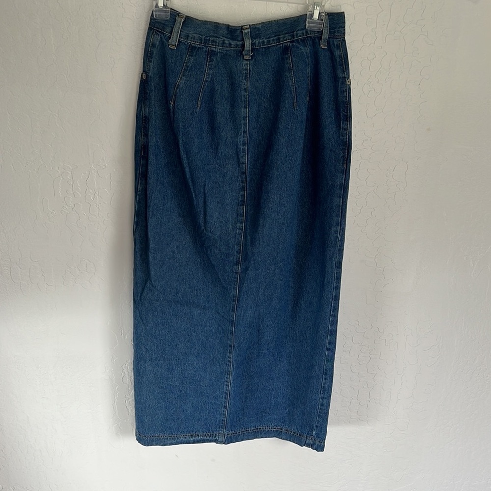 Jay Jacobs Vintage Boho Denim Skirt by Jay Jacobs  Straight Cut Y2K beth Dutton - Picture 13 of 13